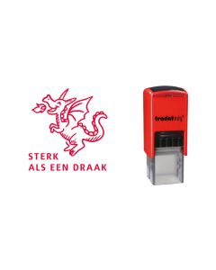 stempel Edy Fix motief - DRAAK